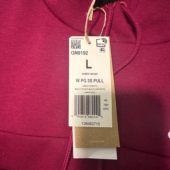 NWT Adidas Sweatshirt Hoodie - Picture 4 of 7